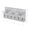 NEX™ Rustic White Wall Mounted Mail Holder & Organizer with 6 Key Hooks